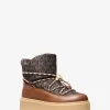 Romey Mixed-Media Lace-Up Boot
