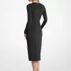 Ruched Stretch Matte Jersey Dress