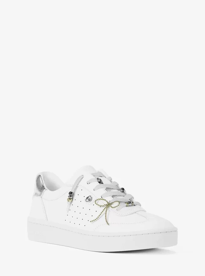 Scotty Embellished Leather Sneaker