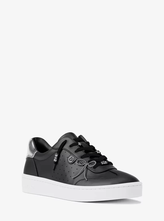 Scotty Embellished Leather Sneaker