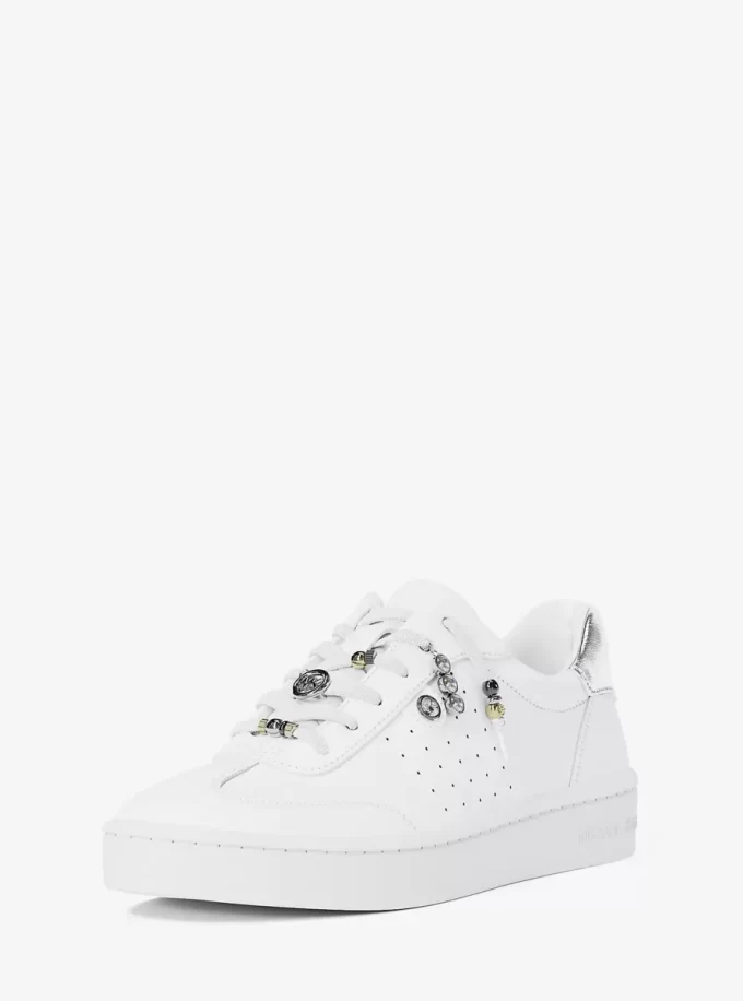Scotty Embellished Leather Sneaker