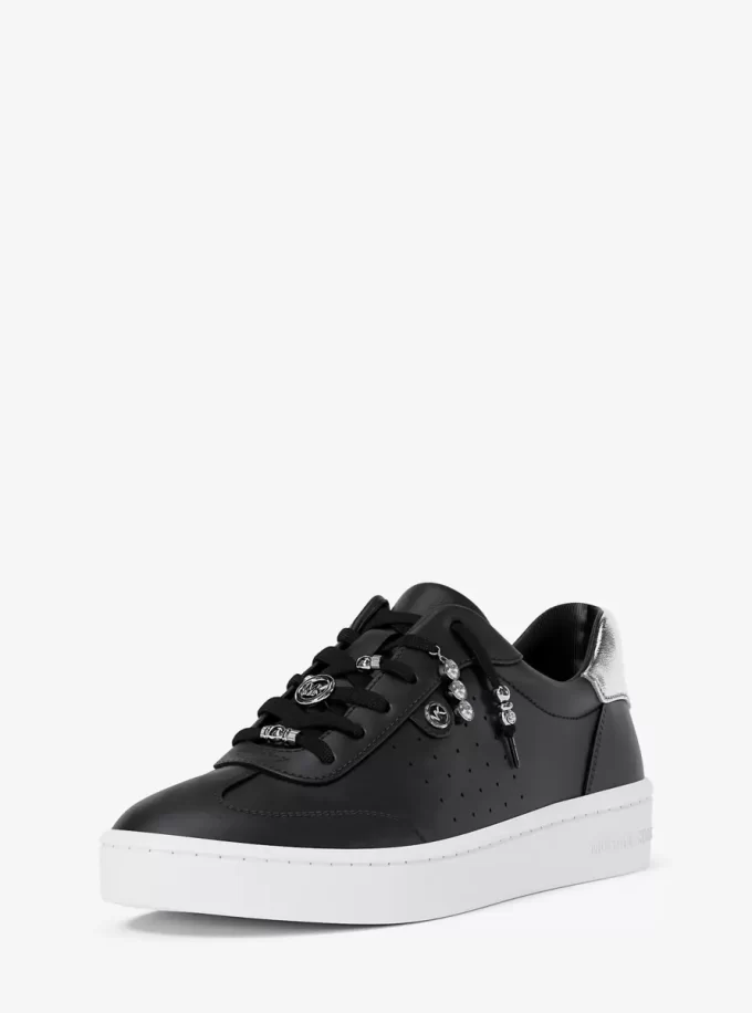 Scotty Embellished Leather Sneaker