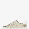 Scotty Embellished Metallic Leather Sneaker