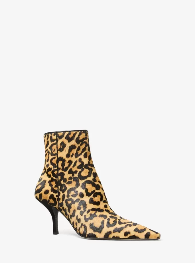 Selina Leopard Print Calf Hair Ankle Boot Selina Leopard Print Calf Hair Ankle Boot