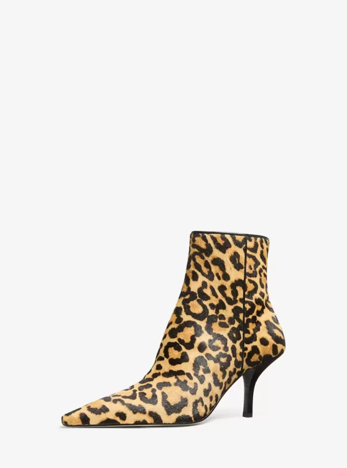 Selina Leopard Print Calf Hair Ankle Boot Selina Leopard Print Calf Hair Ankle Boot
