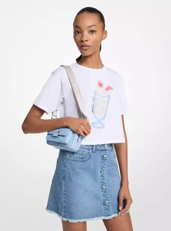 Sequined Graphic Cotton T-Shirt Sequined Graphic Cotton T-Shirt