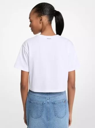 Sequined Graphic Cotton T-Shirt Sequined Graphic Cotton T-Shirt