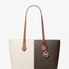 Sheila Large Two-Tone Signature Logo Tote Bag Sheila Large Two-Tone Signature Logo Tote Bag