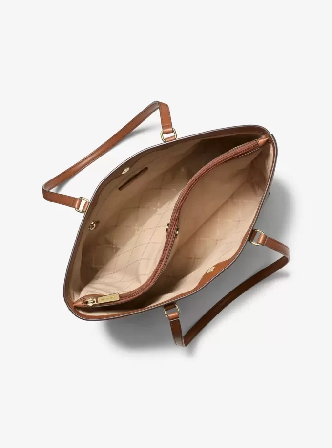 Sheila Large Two-Tone Signature Logo Tote Bag Sheila Large Two-Tone Signature Logo Tote Bag