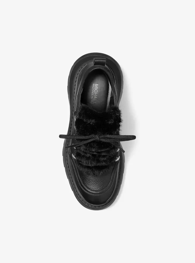 Shiloh Leather and Faux Fur Platform Boot Shiloh Leather and Faux Fur Platform Boot