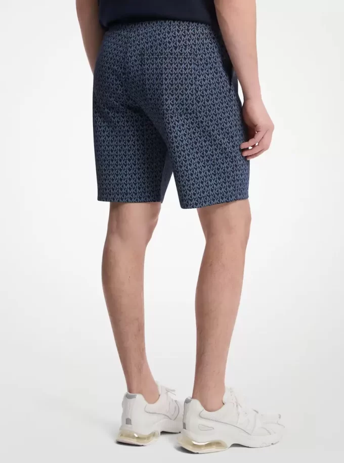 Signature Logo Cotton Blend Shorts Signature Logo Cotton Blend Shorts