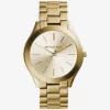 Slim Runway Gold-Tone Stainless Steel Watch