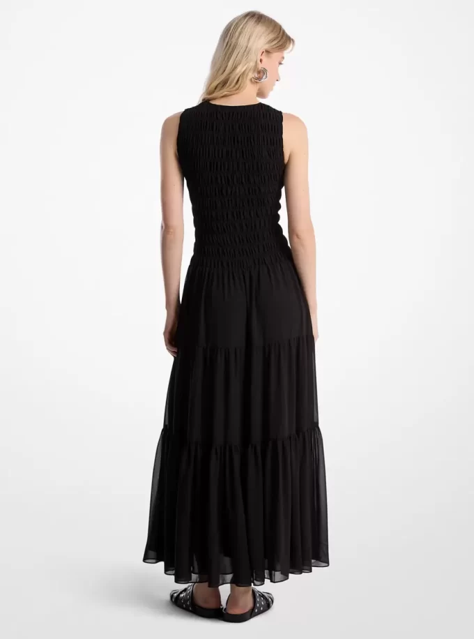 Smocked Georgette Tank Dress Smocked Georgette Tank Dress