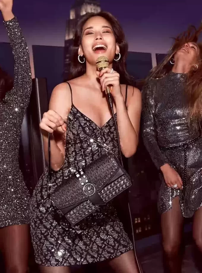 Snake Sequined Stretch Viscose Slip Dress Snake Sequined Stretch Viscose Slip Dress