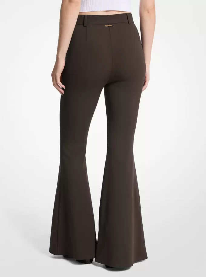 Stretch Crepe Flared Pant