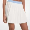 Stretch Knit Pleated Mini Skirt Stretch Knit Pleated Mini Skirt