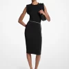 Stretch Matte Jersey Belted Dress