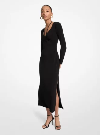 Stretch Matte Jersey Midi Dress