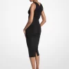 Stretch Matte Jersey Ruched Midi Dress Stretch Matte Jersey Ruched Midi Dress