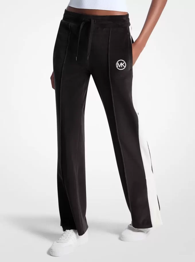 Stripe Velour Track Pants Stripe Velour Track Pants