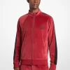 Stripe Velour Zip-Up Jacket Stripe Velour Zip-Up Jacket