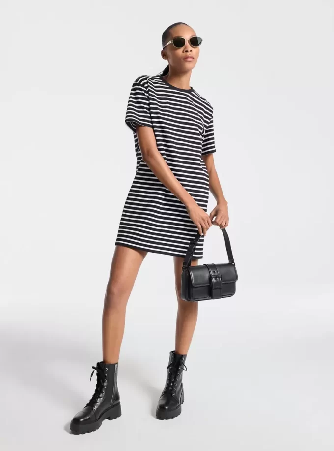 Striped Cotton T-Shirt Dress Striped Cotton T-Shirt Dress