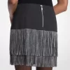Studded Fringe Mini Skirt