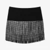 Studded Fringe Mini Skirt