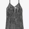 Studded Fringe Slip Dress Studded Fringe Slip Dress
