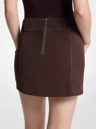 Suede Mini Skirt
