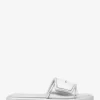 Suki Metallic Slide Sandal Suki Metallic Slide Sandal