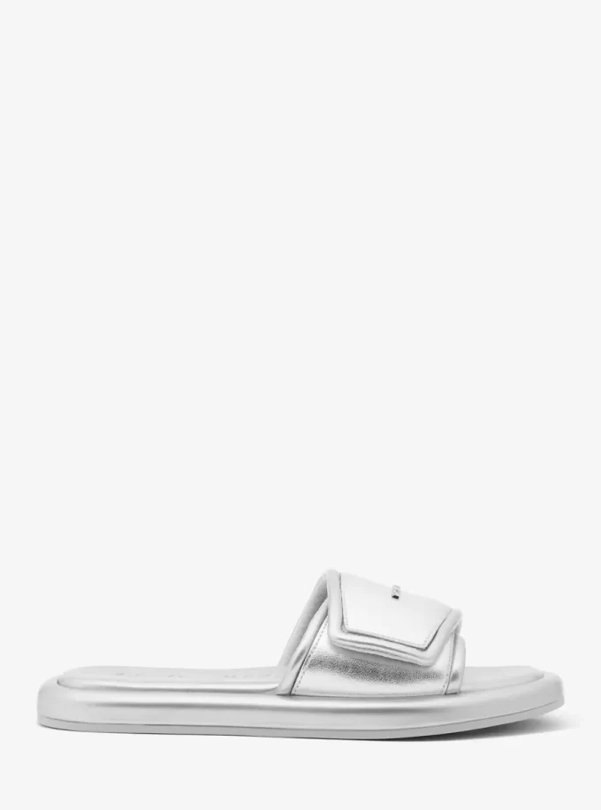 Suki Metallic Slide Sandal Suki Metallic Slide Sandal