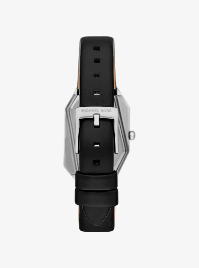 Suri Silver-Tone and Leather Watch Suri Silver-Tone and Leather Watch
