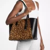 Taryn Large Leopard Print Calf Hair Tote Bag