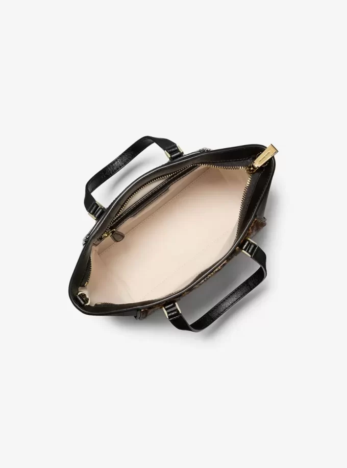 Taryn Small Leopard Print Calf Hair Convertible Crossbody Bag