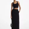 Textured Crepe Trouser Maxi Skirt Textured Crepe Trouser Maxi Skirt