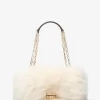 Tribeca Large Faux Shearling Shoulder Bag