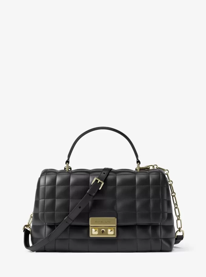 Tribeca Medium Quilted Leather Satchel