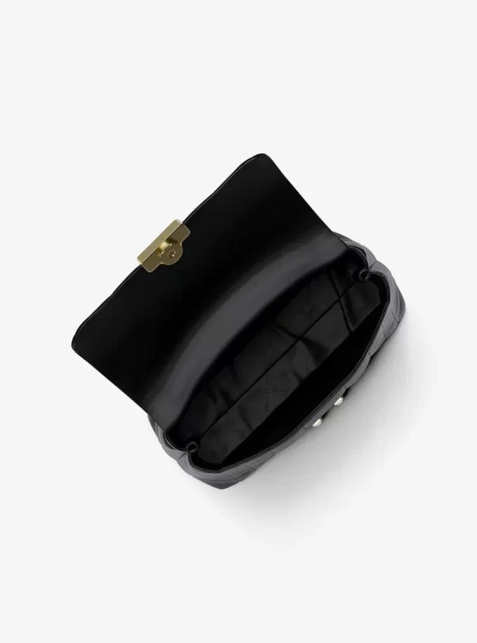 Tribeca Medium Quilted Leather Satchel