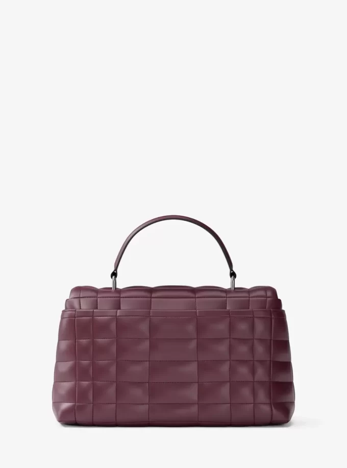 Tribeca Medium Quilted Leather Satchel