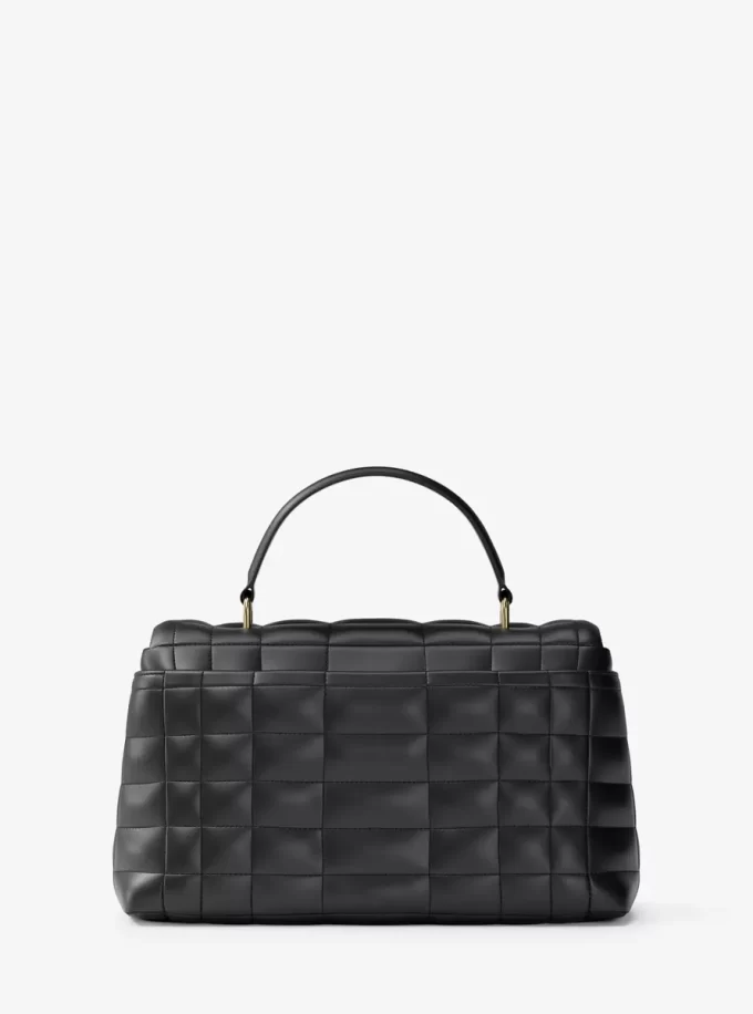 Tribeca Medium Quilted Leather Satchel