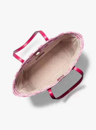 Vincent Large Logo Jacquard Tote Bag with Card Case