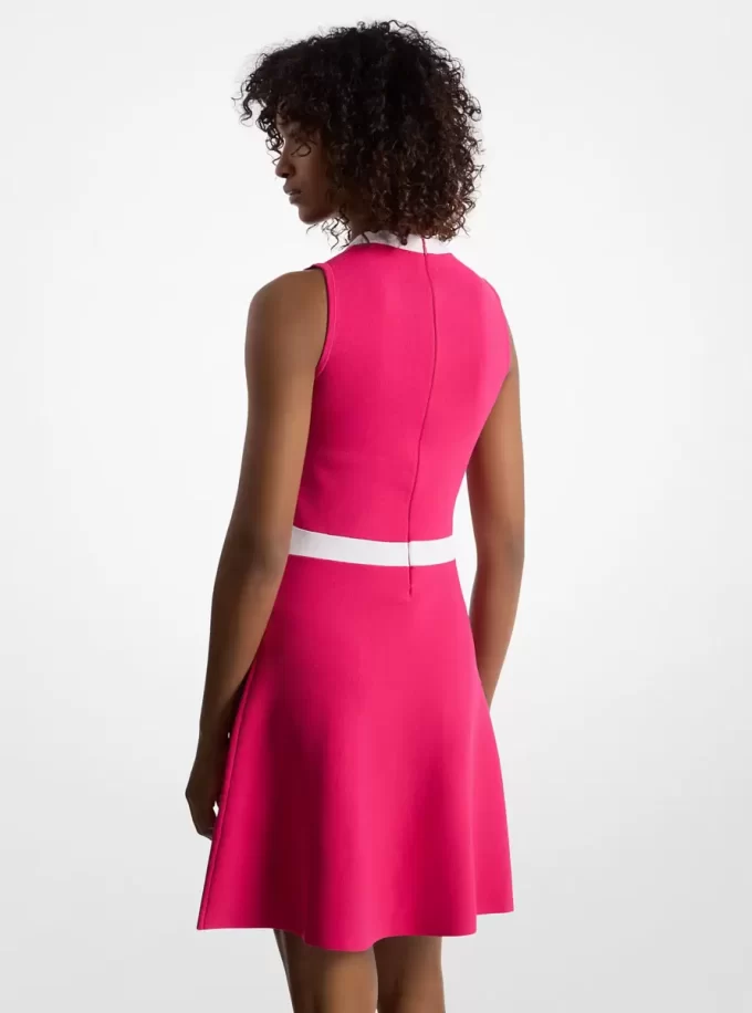 Viscose Blend Snap Dress