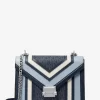Whitney Medium Color-Block and Signature Logo Shoulder Bag