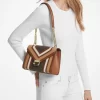 Whitney Medium Color-Block and Signature Logo Shoulder Bag