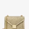 Whitney Medium Embellished Metallic Shoulder Bag Whitney Medium Embellished Metallic Shoulder Bag