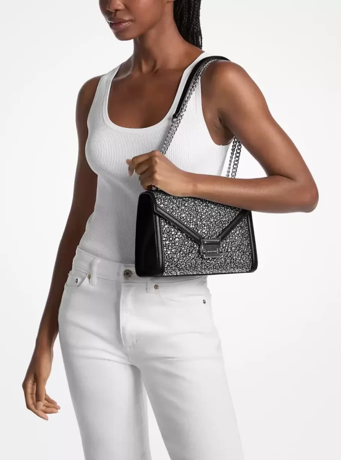 Whitney Medium Embellished Shoulder Bag