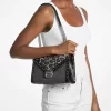 Whitney Medium Signature Logo and Leopard Print Calf Hair Shoulder Bag Whitney Medium Signature Logo and Leopard Print Calf Hair Shoulder Bag