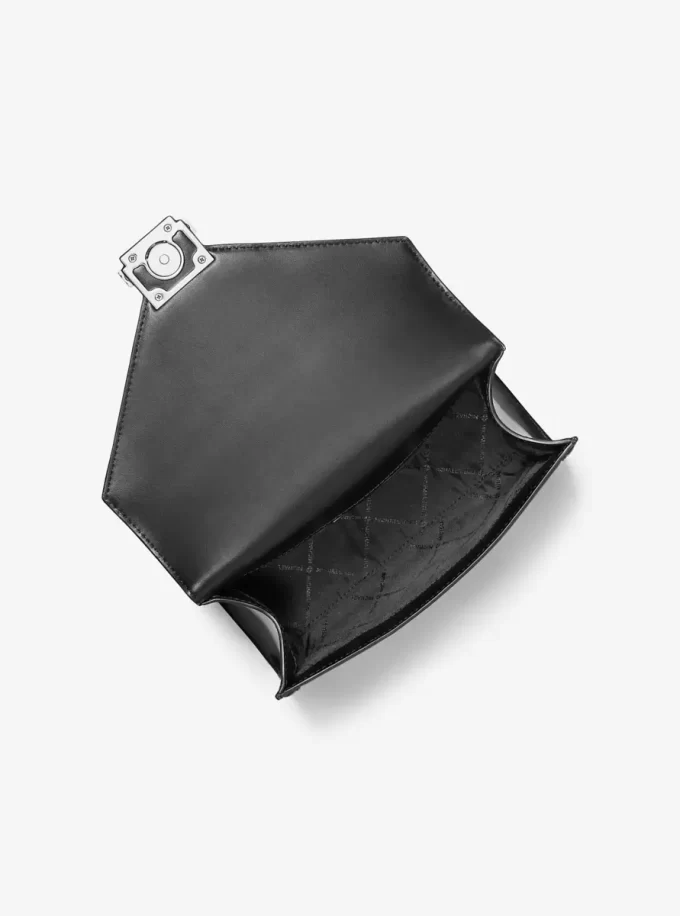 Whitney Medium Signature Logo and Metallic Shoulder Bag Whitney Medium Signature Logo and Metallic Shoulder Bag