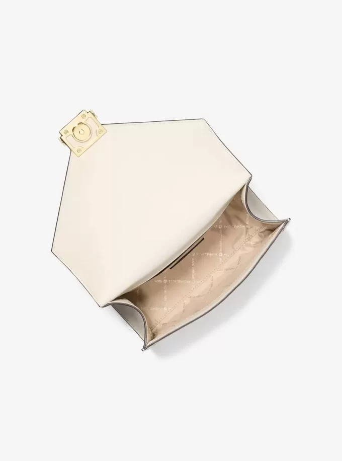 Whitney Medium Signature Logo and Metallic Shoulder Bag Whitney Medium Signature Logo and Metallic Shoulder Bag